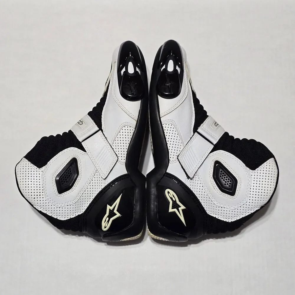 Alpinestars S-MX 1 Vented Motorcycle Boots Men's US 7.5, EU 41 - Black / White